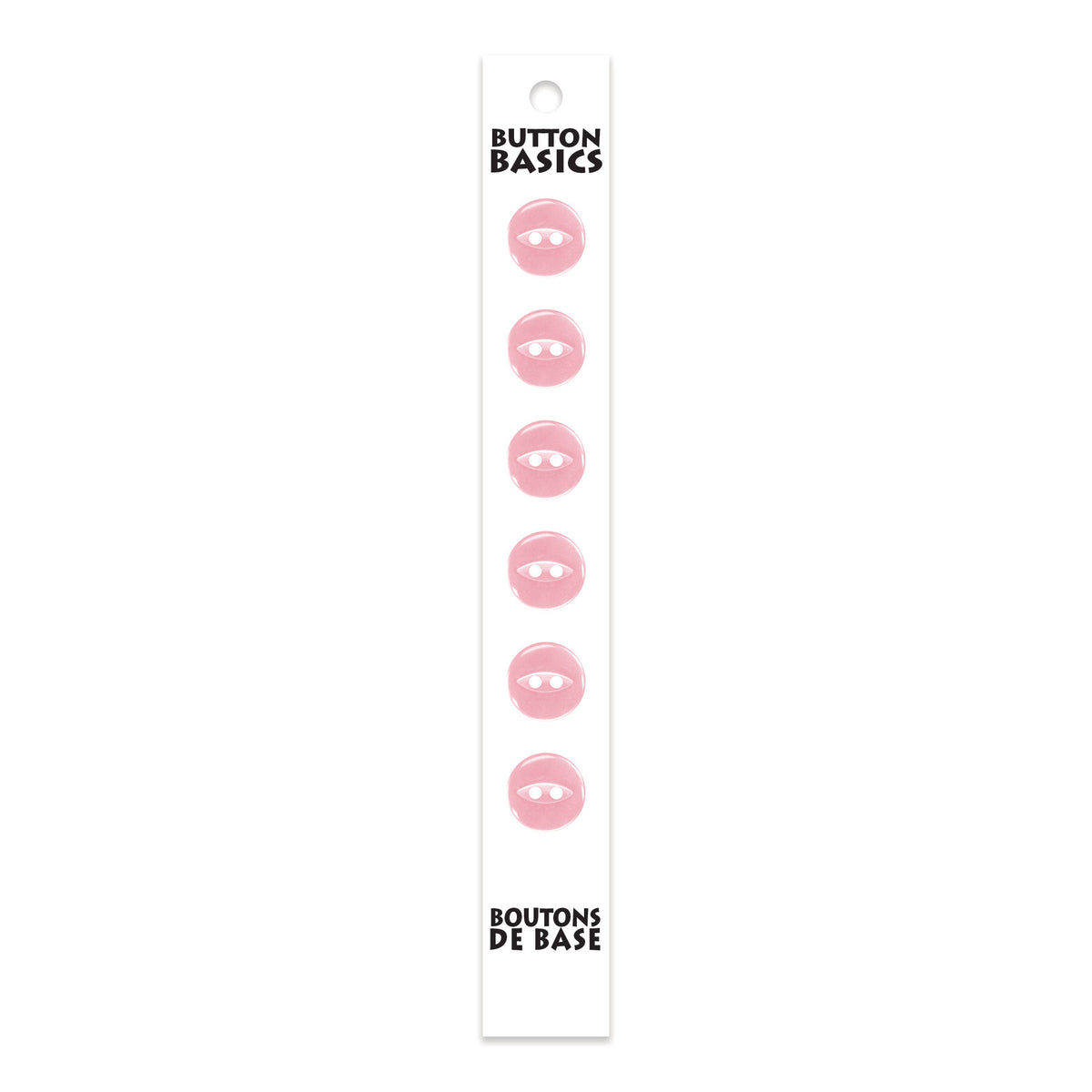 BUTTON BASICS 2-Hole Buttons — 12 mm (1/2 in.) — Yellow — 6 pcs – alternate product view