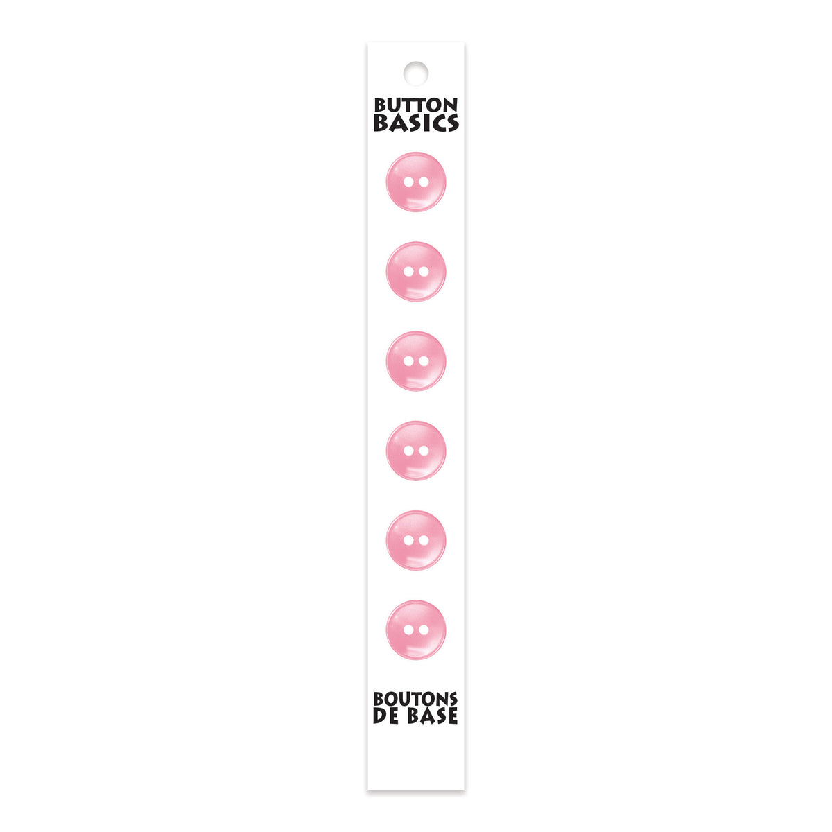 BUTTON BASICS 2-Hole Buttons – 12 mm (1/2 in.) – 6 pcs – alternate product view
