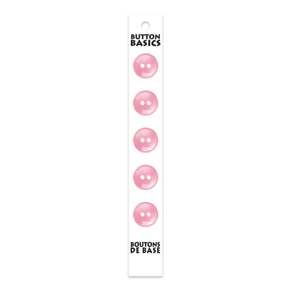 BUTTON BASICS 2-Hole Buttons – 14 mm (1/2 in.) – 5 pcs – alternate product view
