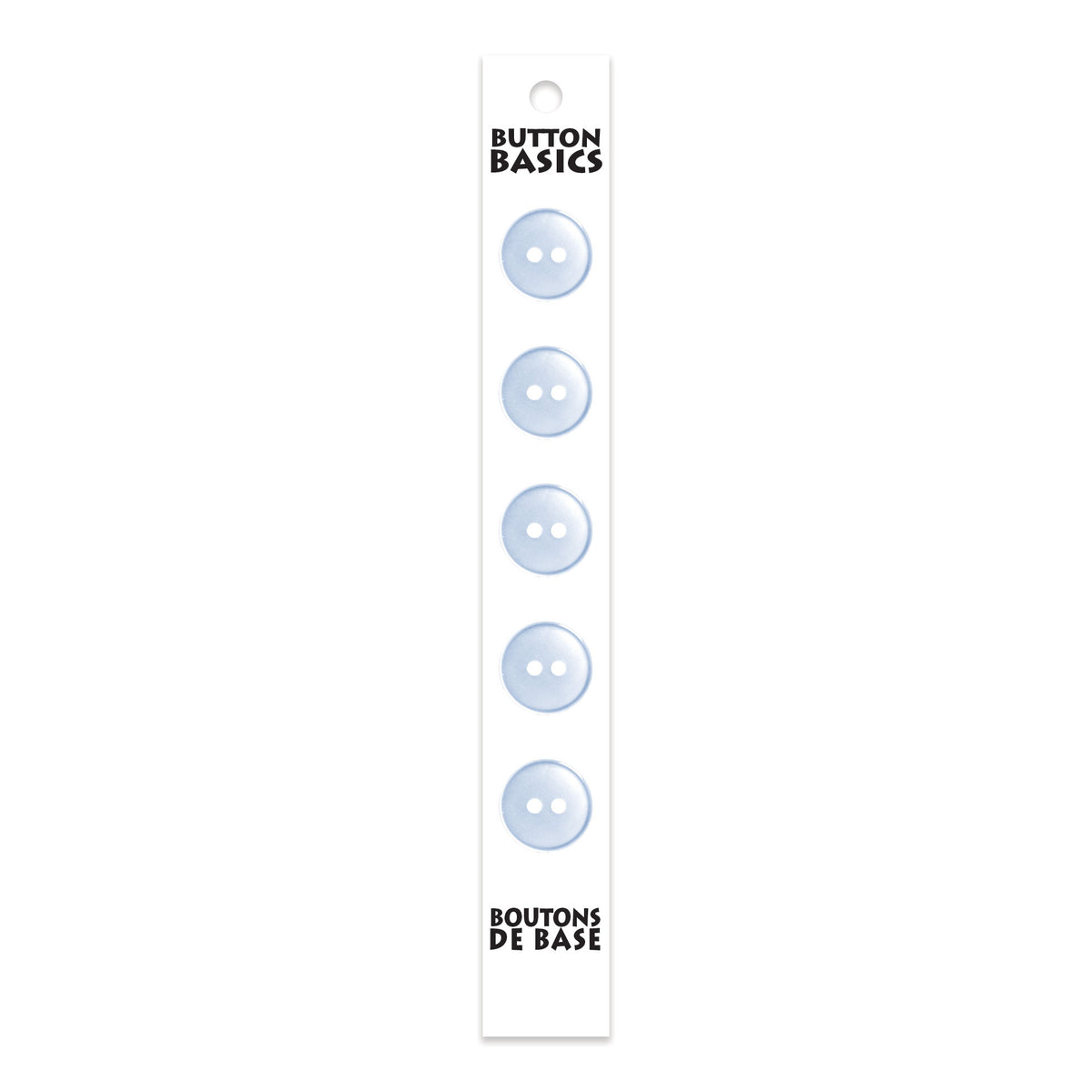 BUTTON BASICS 2-Hole Buttons – 14 mm (1/2 in.) – 5 pcs – alternate product view