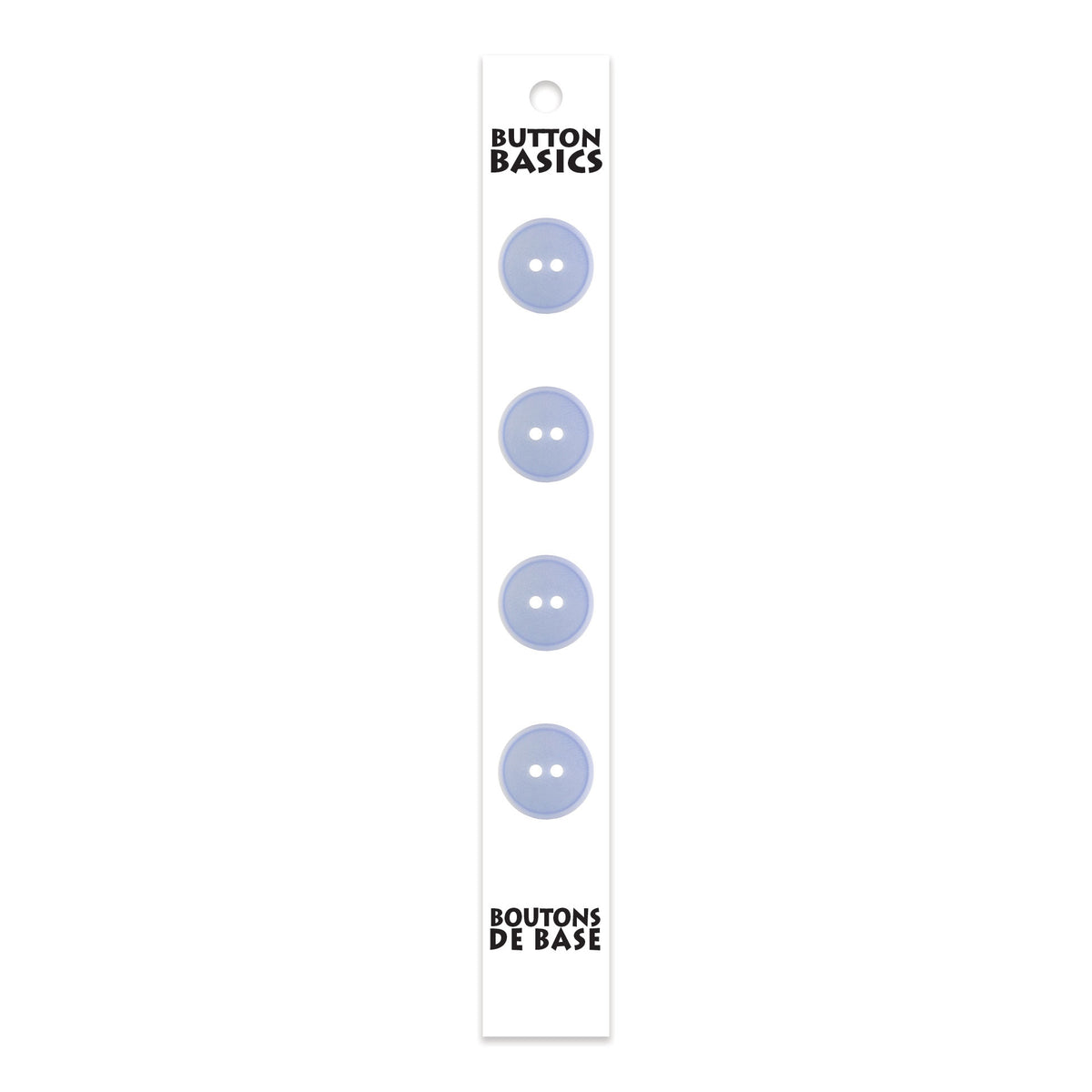 BUTTON BASICS 2-Hole Buttons — 14 mm (1/2 in.) — Light Blue — 4 pcs – alternate product view