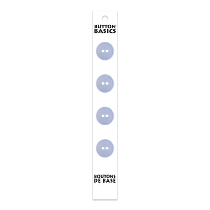 BUTTON BASICS 2-Hole Buttons — 14 mm (1/2 in.) — Light Blue — 4 pcs – alternate product view