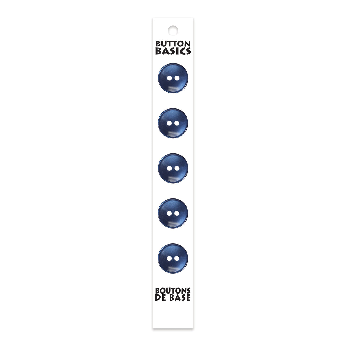BUTTON BASICS 2-Hole Buttons – 14 mm (1/2 in.) – 5 pcs – alternate product view