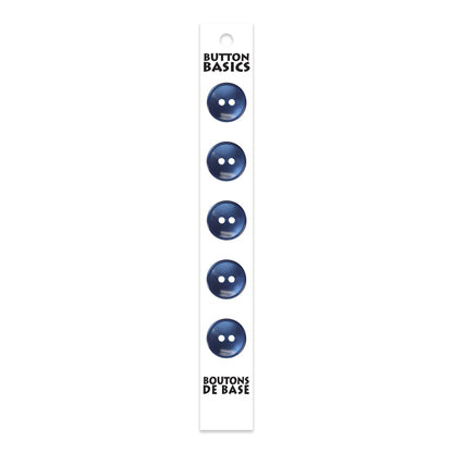BUTTON BASICS 2-Hole Buttons – 14 mm (1/2 in.) – 5 pcs – alternate product view