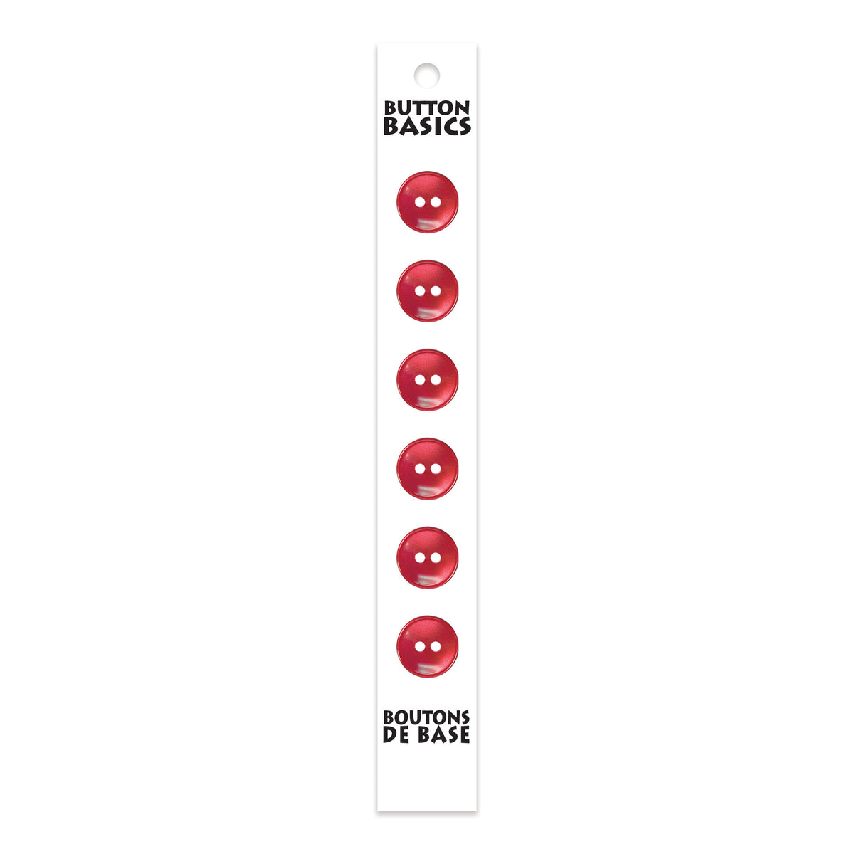 BUTTON BASICS 2-Hole Buttons – 12 mm (1/2 in.) – 6 pcs – alternate product view