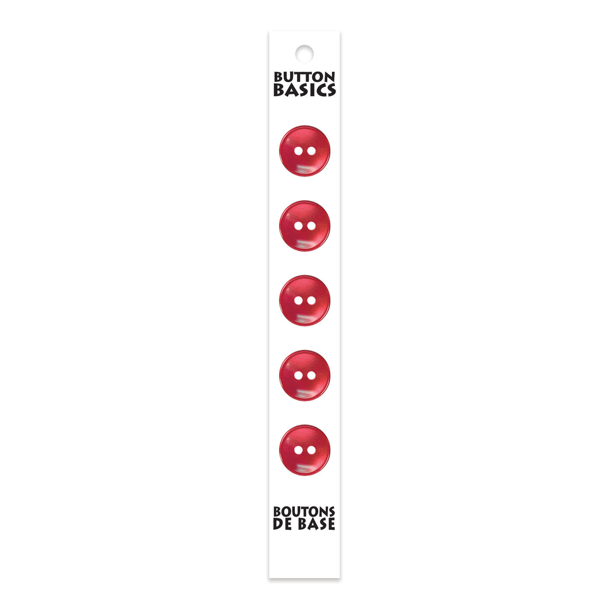 BUTTON BASICS 2-Hole Buttons – 14 mm (1/2 in.) – 5 pcs – alternate product view