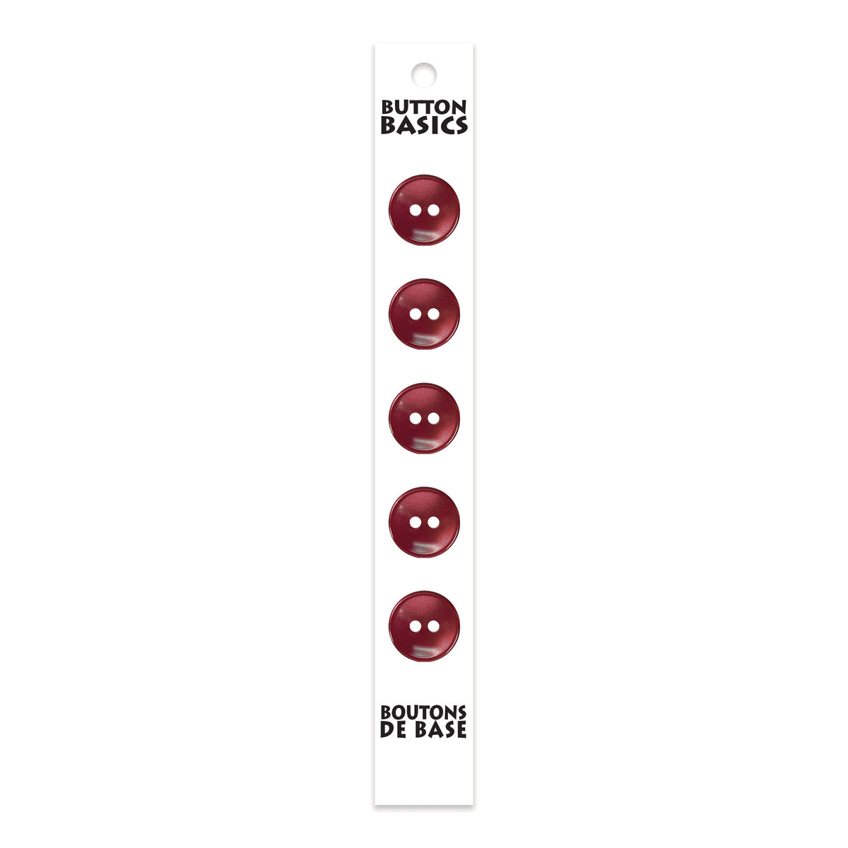 BUTTON BASICS 2-Hole Buttons – 14 mm (1/2 in.) – 5 pcs – alternate product view