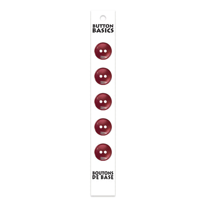 BUTTON BASICS 2-Hole Buttons – 14 mm (1/2 in.) – 5 pcs – alternate product view