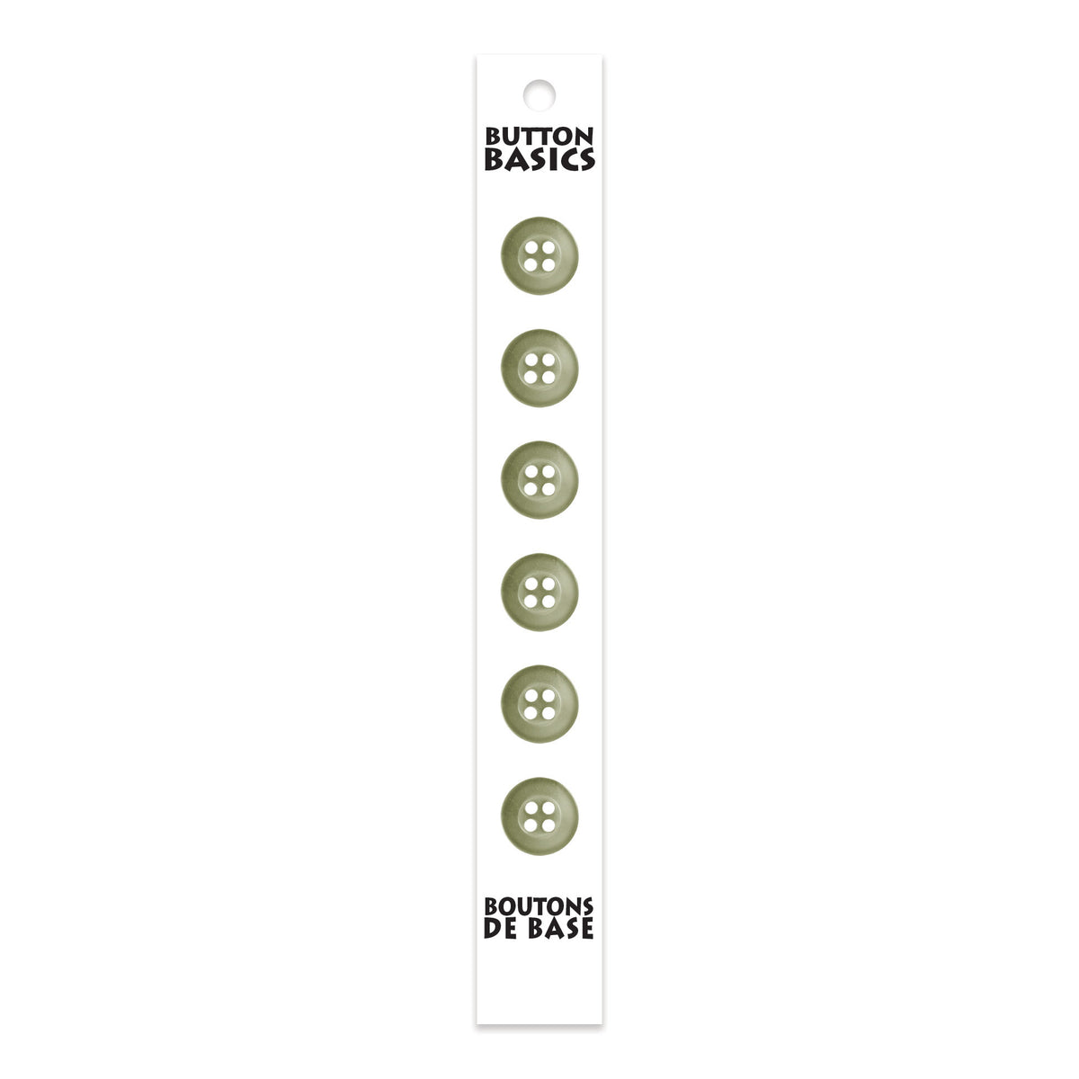 BUTTON BASICS 4-Hole Buttons – 12 mm (1/2 in.) – 6 pcs – alternate product view