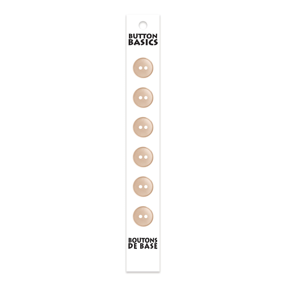 BUTTON BASICS 2-Hole Buttons – 12 mm (1/2 in.) – 6 pcs – alternate product view