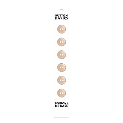 BUTTON BASICS 2-Hole Buttons – 12 mm (1/2 in.) – 6 pcs – alternate product view