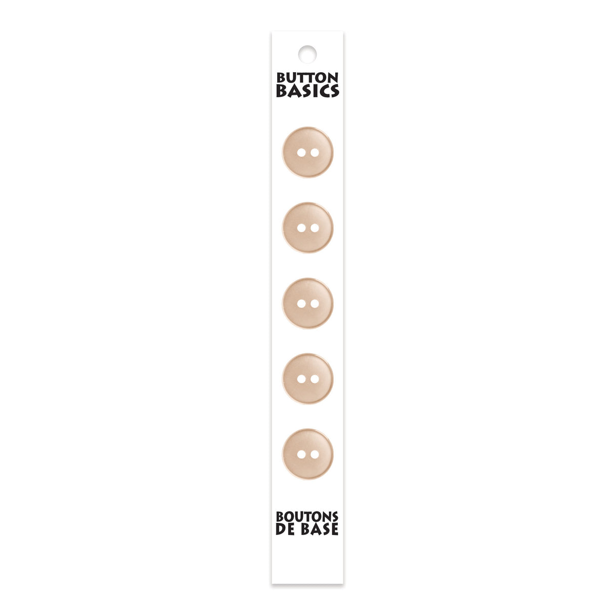 BUTTON BASICS 2-Hole Buttons – 14 mm (1/2 in.) – 5 pcs – alternate product view