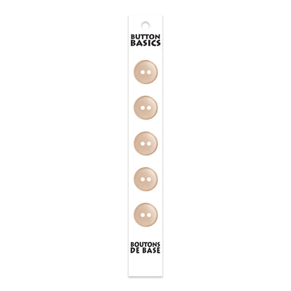 BUTTON BASICS 2-Hole Buttons – 14 mm (1/2 in.) – 5 pcs – alternate product view