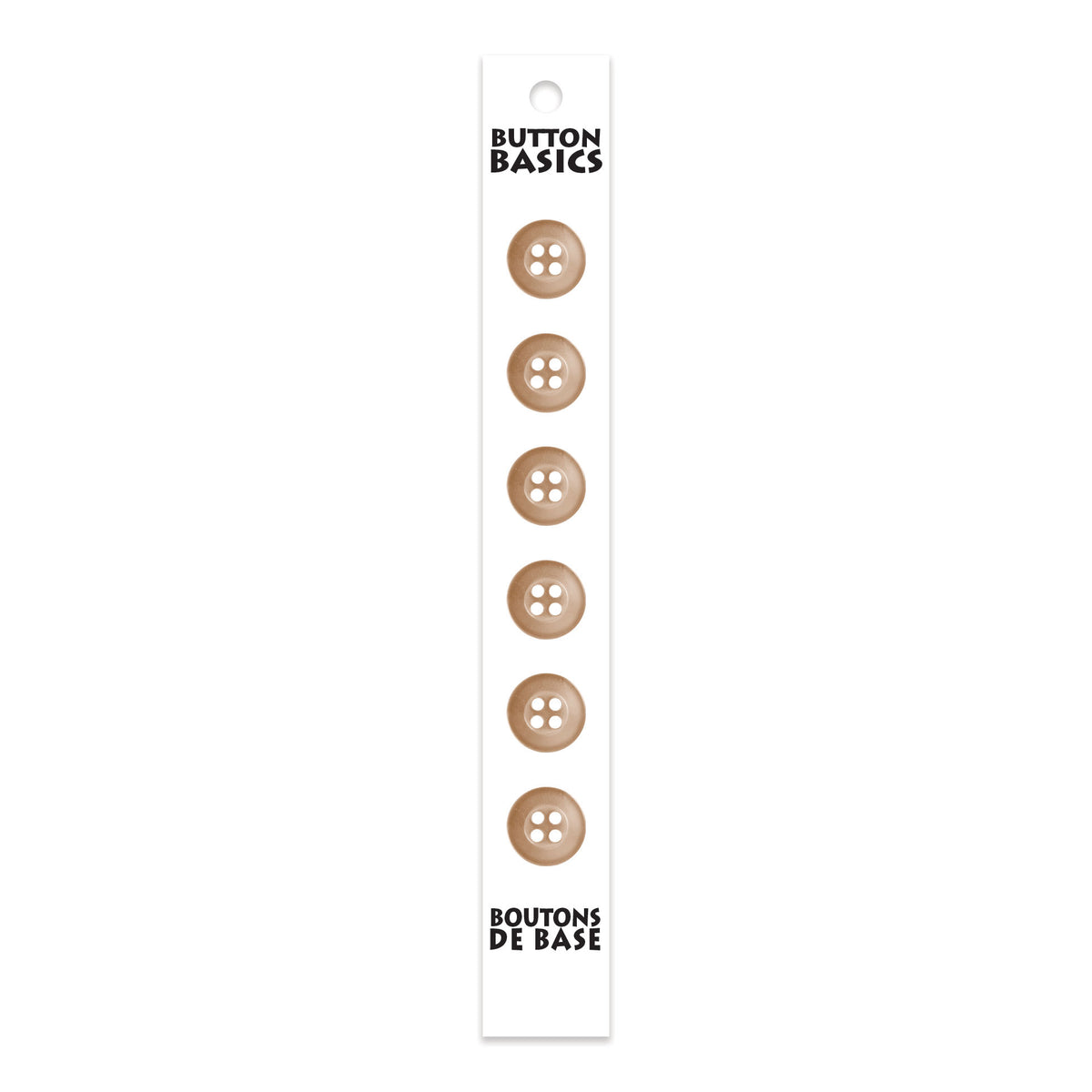 BUTTON BASICS 4-Hole Buttons – 12 mm (1/2 in.) – 6 pcs – alternate product view