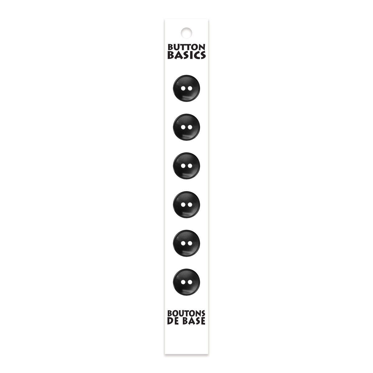 BUTTON BASICS 2-Hole Buttons – 12 mm (1/2 in.) – 6 pcs – alternate product view