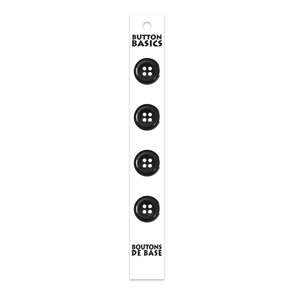 BUTTON BASICS 4-Hole Buttons – 15 mm (5/8 in.) – 4 pcs – alternate product view