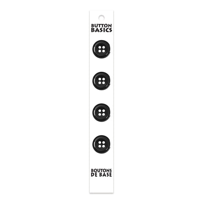 BUTTON BASICS 4-Hole Buttons – 15 mm (5/8 in.) – 4 pcs – alternate product view
