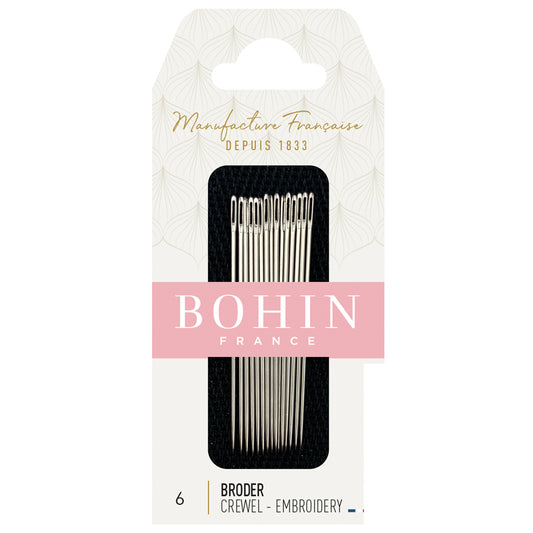 BOHIN Embroidery Needles Number 6