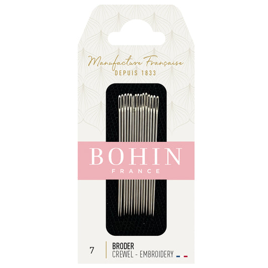 BOHIN Embroidery Needles Number 7