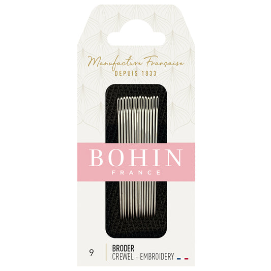 BOHIN Embroidery Needles Number 9