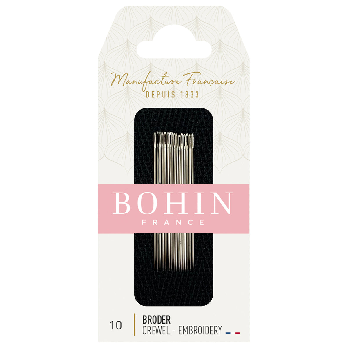 BOHIN Embroidery Needles Number 10