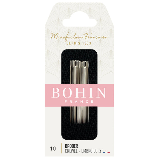 BOHIN Embroidery Needles Number 10