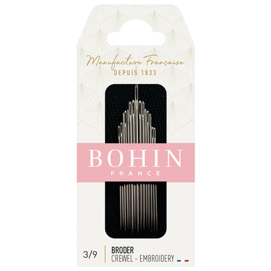BOHIN Embroidery Needles Number 3/9
