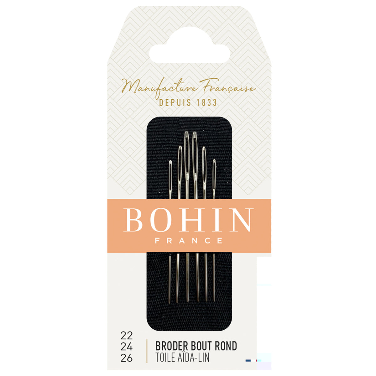 BOHIN Tapestry Needles Number 22 - 24 - 26