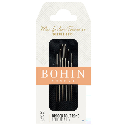 BOHIN Tapestry Needles Number 22 - 24 - 26