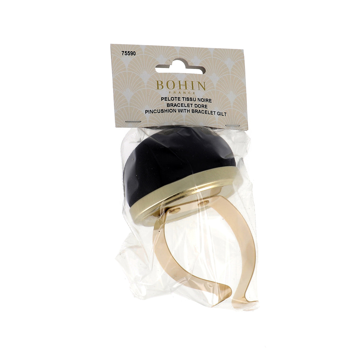 BOHIN Pin Cushion - Gilt Bracelet Black