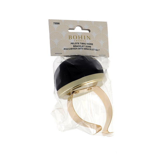 BOHIN Pin Cushion - Gilt Bracelet Black