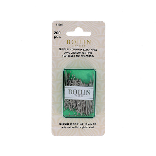 BOHIN Extra Fine Pins 34 x 0.60mm HB 200
