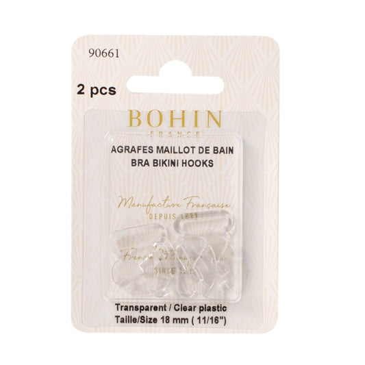 BOHIN Bikini Clasp 18 mm Clear X 2