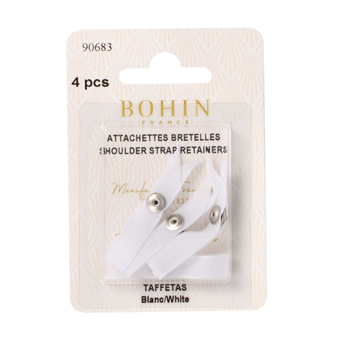BOHIN Shoulder Strap Retainer White X 4