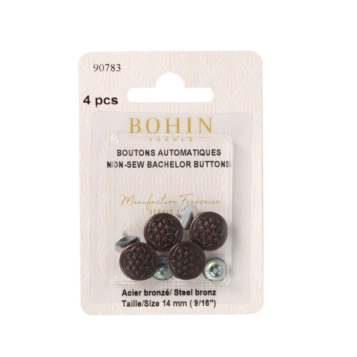BOHIN Bachelor Buttons 14 mm (9/16 in.) - Bronze, 4 Count