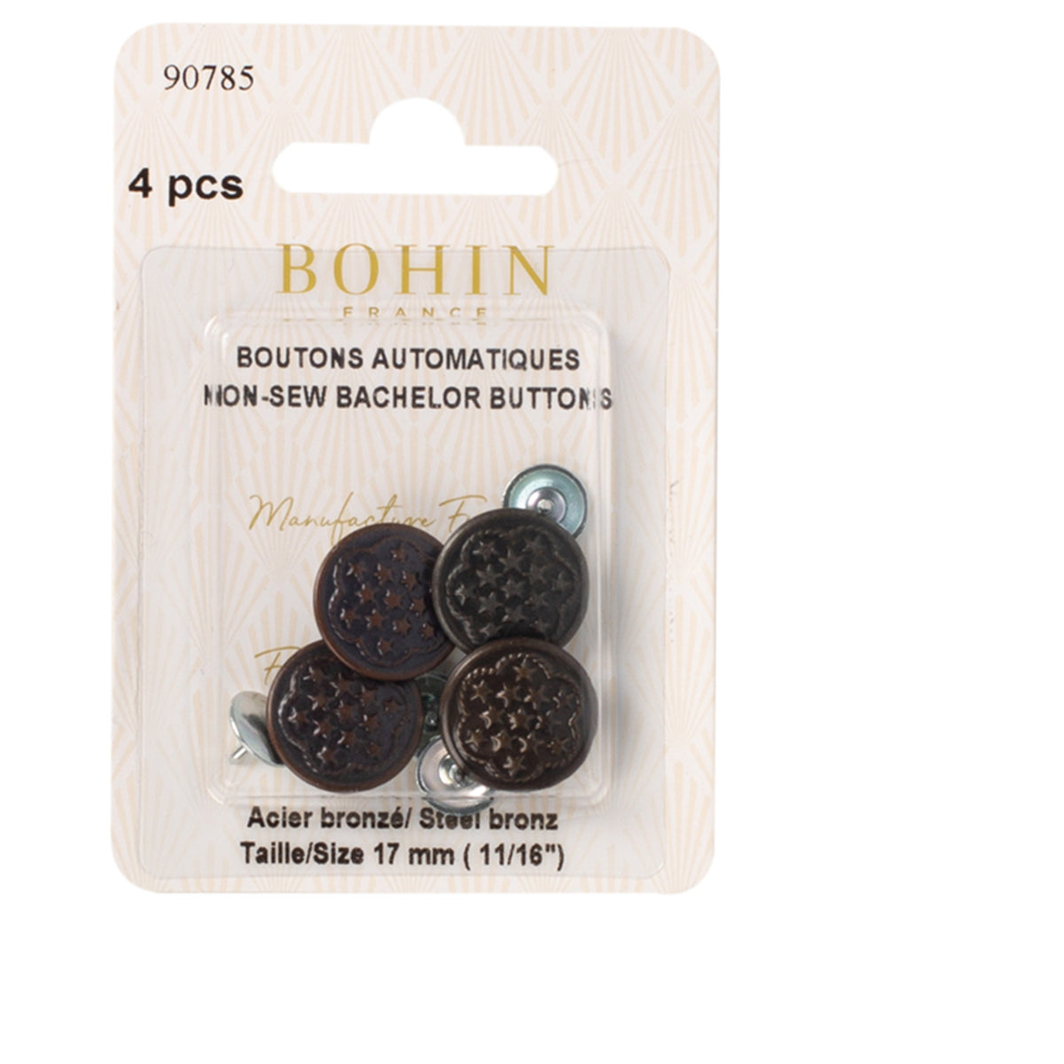BOHIN Bachelor Buttons 19 mm (3/4 in.) - Bronze, 4 Count
