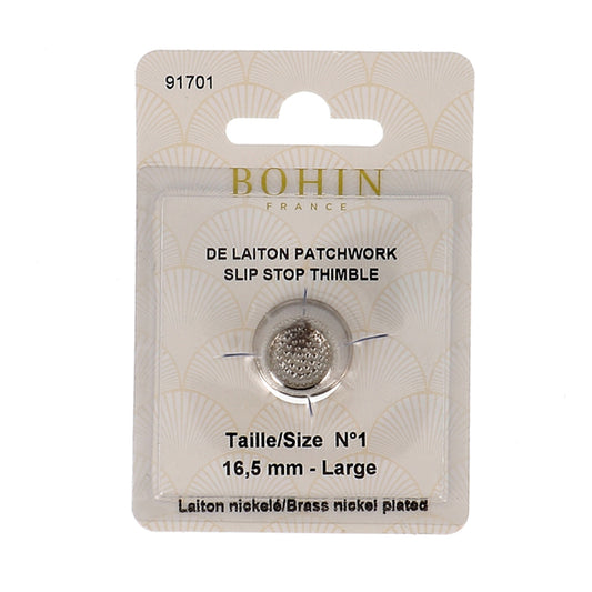 BOHIN Slip Stop Thimble Number 1 Large Black X 1