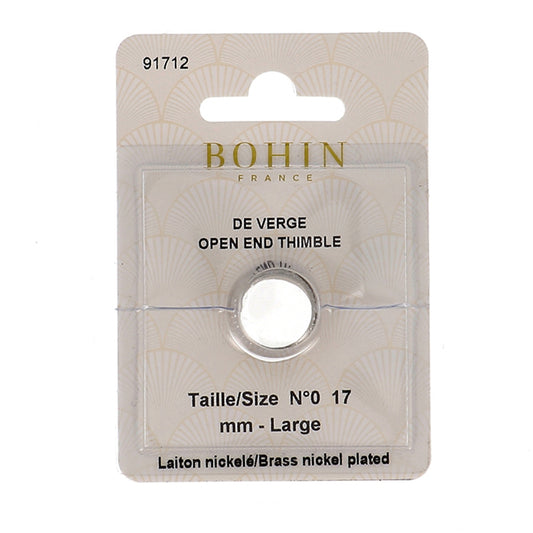 BOHIN Open End Thimbles Brass Number 0 Blisters