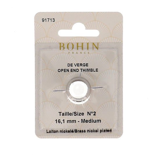 BOHIN Open End Thimbles Brass Number 2 Blisters