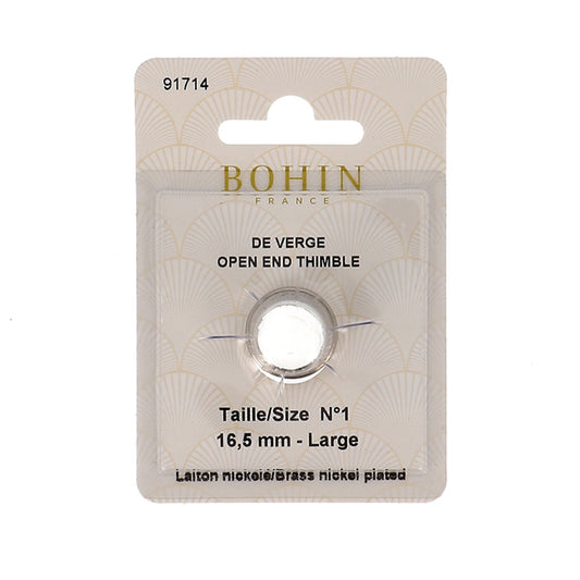 BOHIN Open End Thimbles Brass Number 1