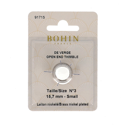BOHIN Open End Thimbles Brass Number 3
