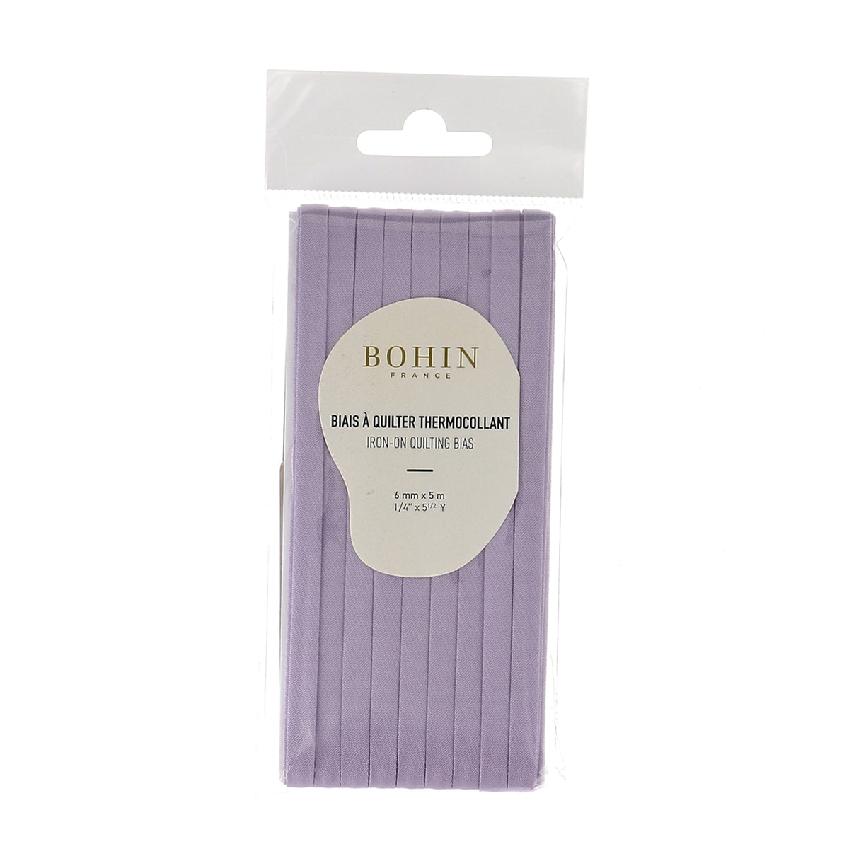 BOHIN Iron-On Quilt Bias 6mm x 5m Lilac