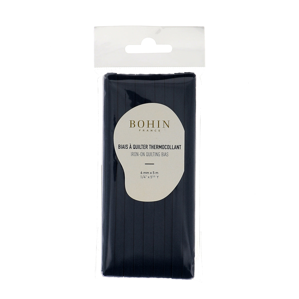 BOHIN Iron-On Quilt Bias 6mm x 5m Dark Blue