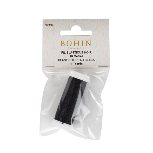 BOHIN Elastic Thread Black Roll 10M