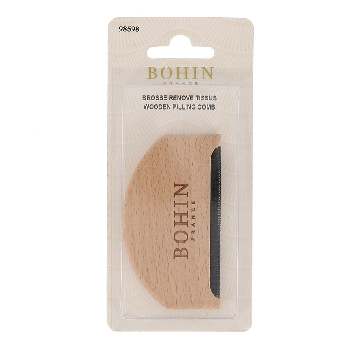 BOHIN Wooden Pilling Comb - Natural Color