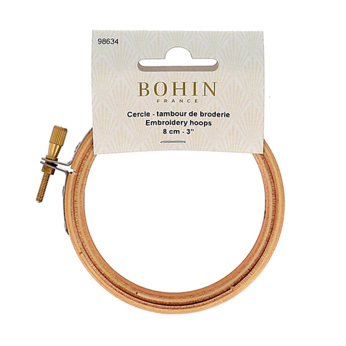 BOHIN Embroidery Hoops 8cm - 3 in. X 1