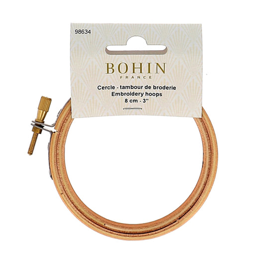 BOHIN Embroidery Hoops 8cm - 3 in. X 1