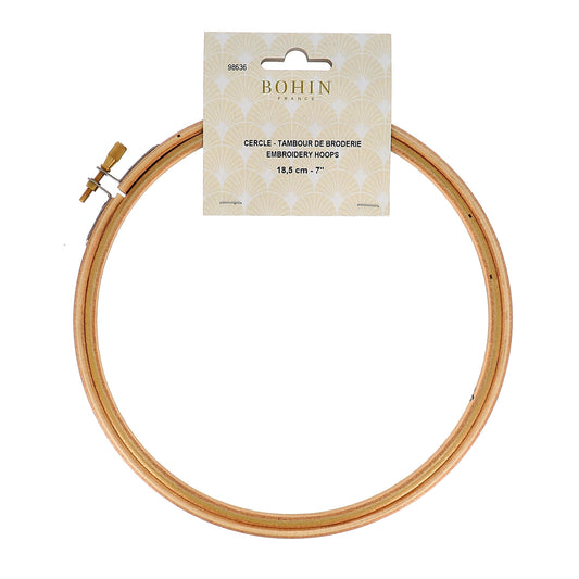 BOHIN Embroidery Hoops 18.5cm - 7 in. X 1