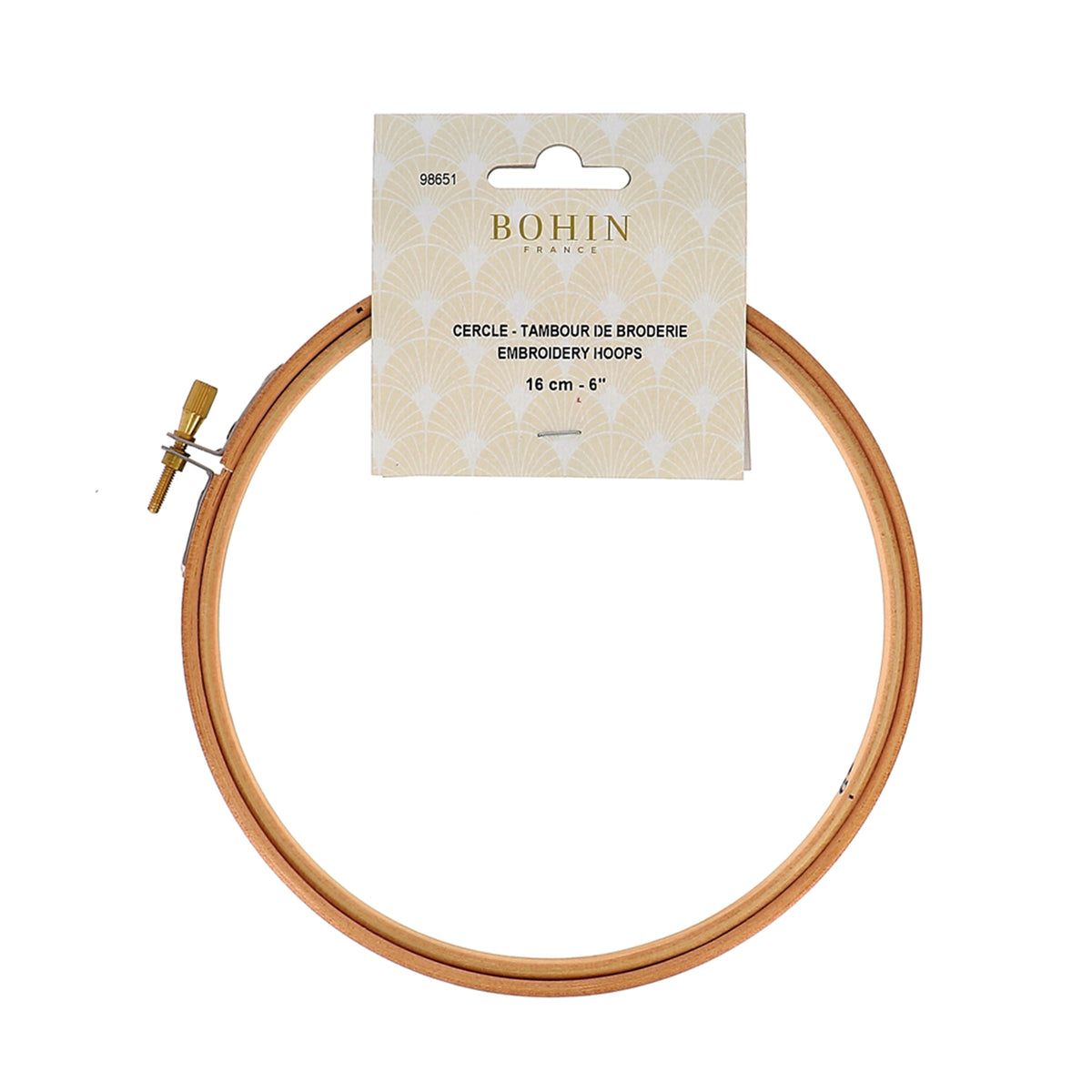 BOHIN Embroidery Hoops 16cm - 6 in. X 1