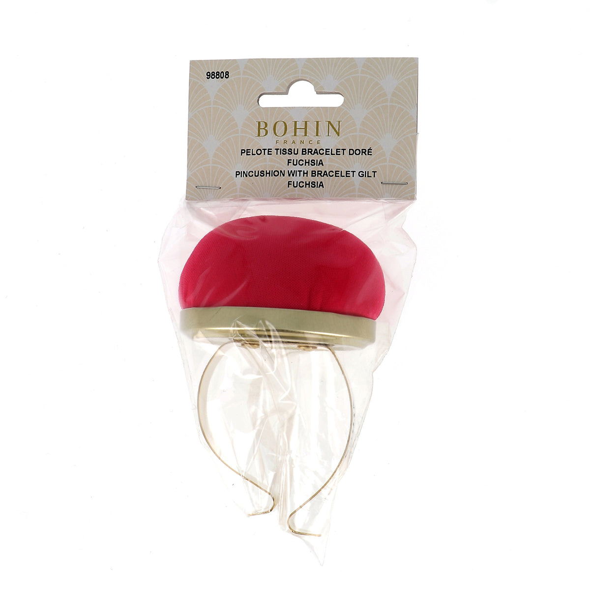 BOHIN Pin Cushion Metal Bracelet - Fuchsia